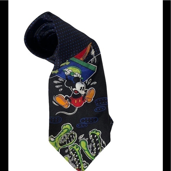 Balacine Inc Mickey Mouse Silk Tie - Picture 2 of 4